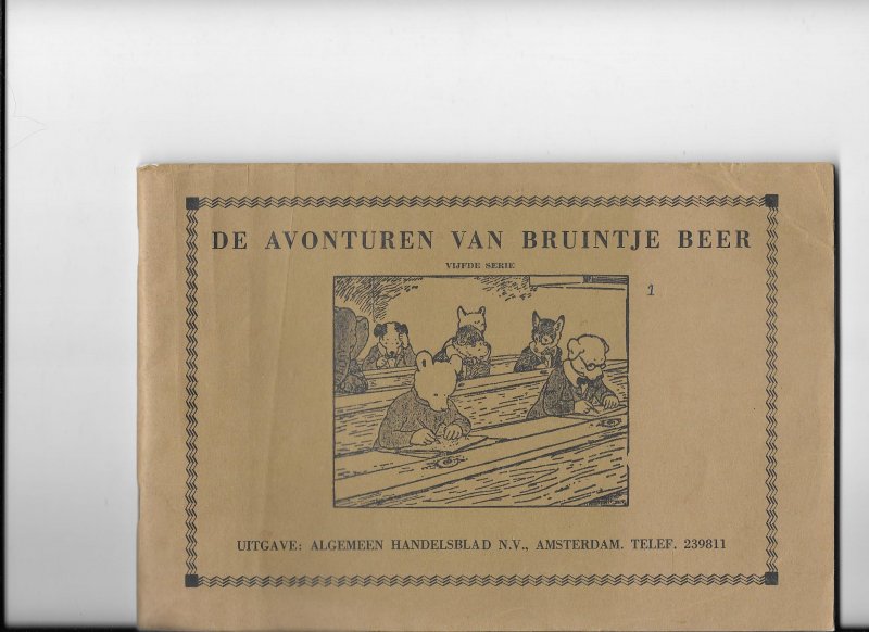 red - De avonturen van Bruintje Beer  vijfde serie 1, 2 en 3