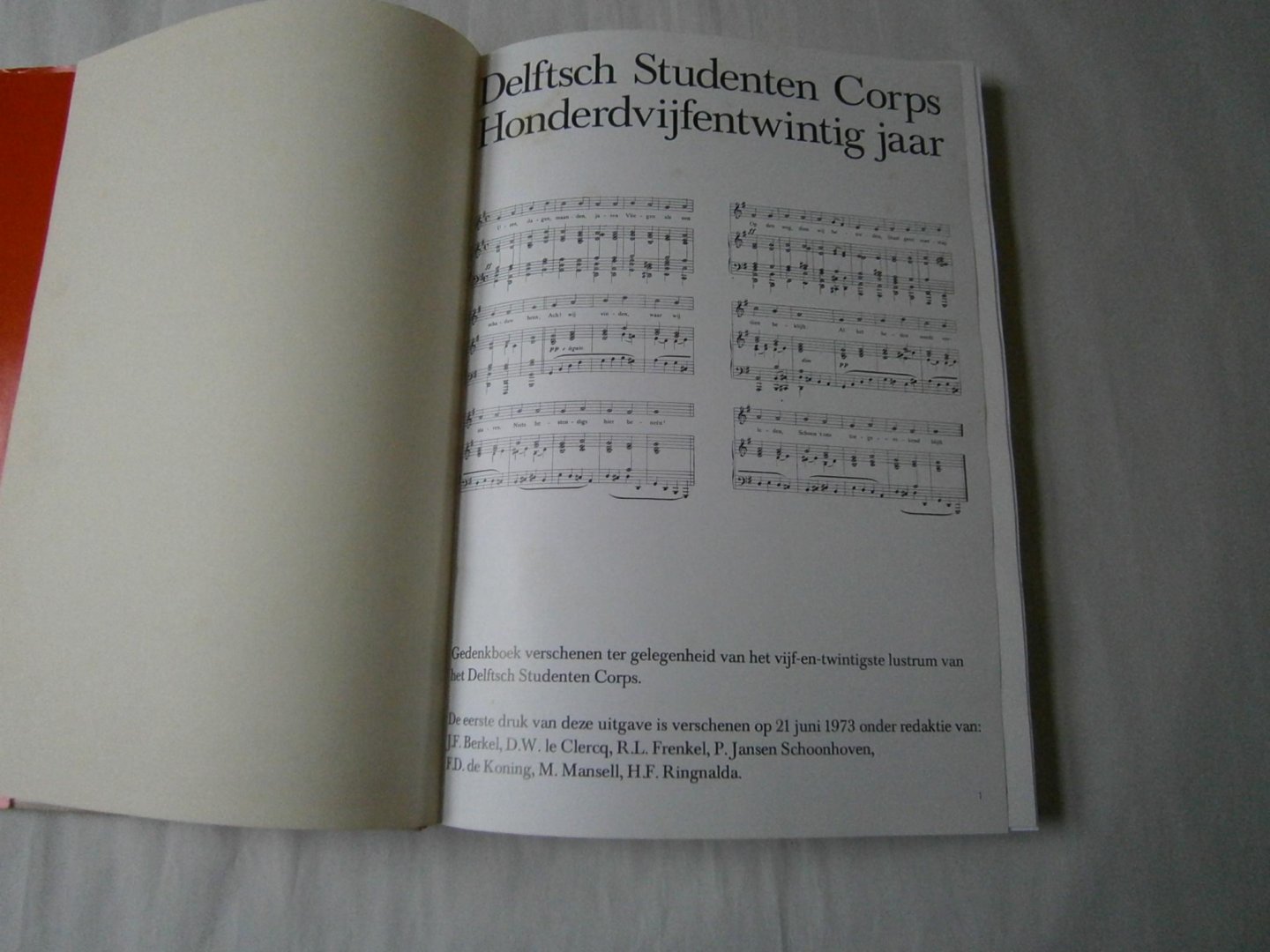 Berkel, J.F. - Delftse Studenten Corps Honderdvijfentwintig jaar
