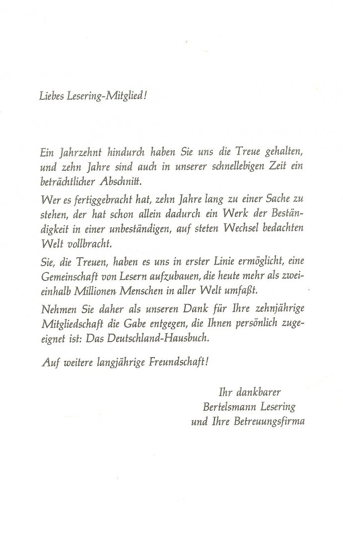 Heuss  Theodor  Die Bildkartenzeichneten Wolfgang Felten - Deutschland. Ein Hausbuch.