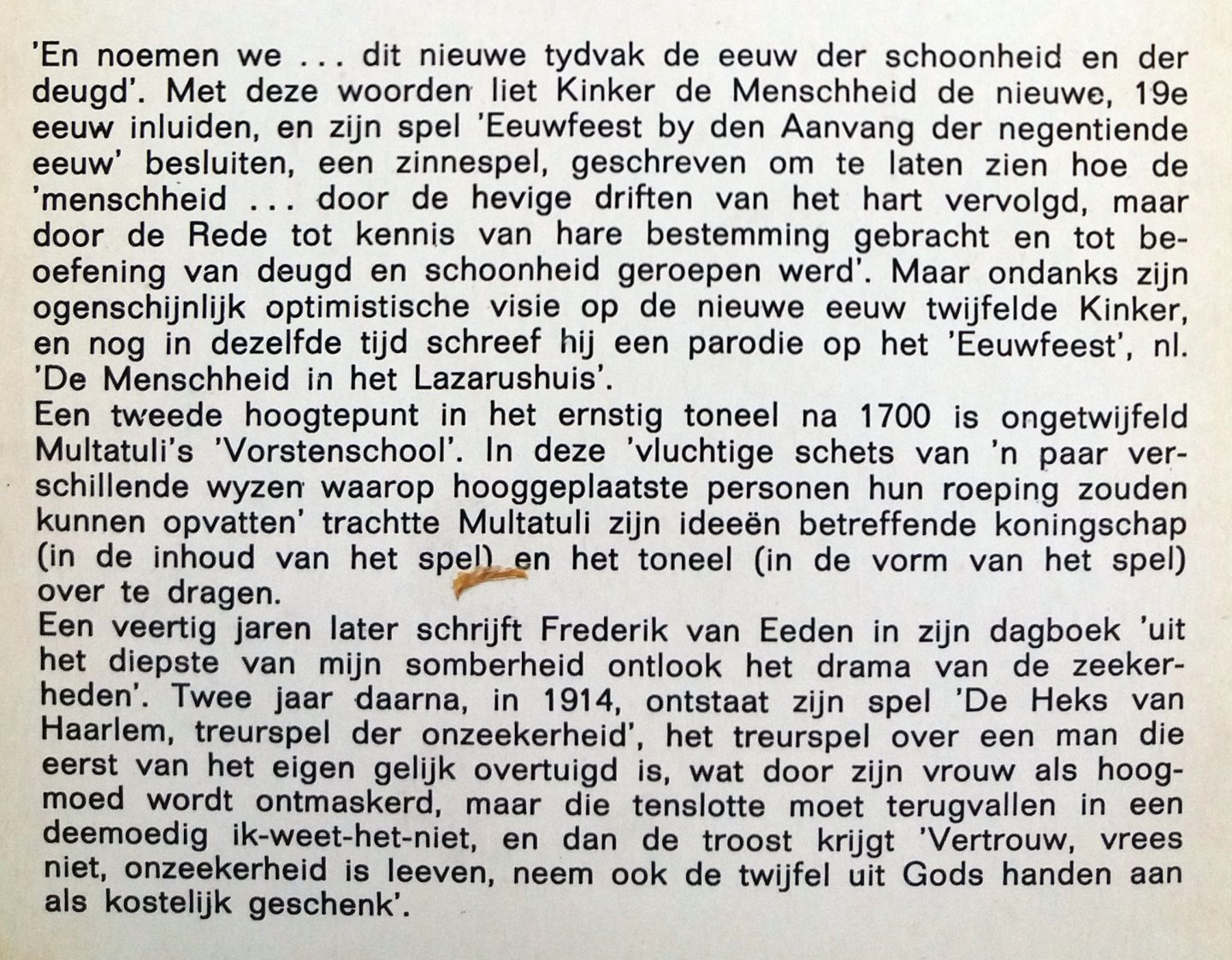 Spectrum van de Nederlandse Letterkunde - Mij dunkt ik zie het nog (Ernstig toneel na 1700)