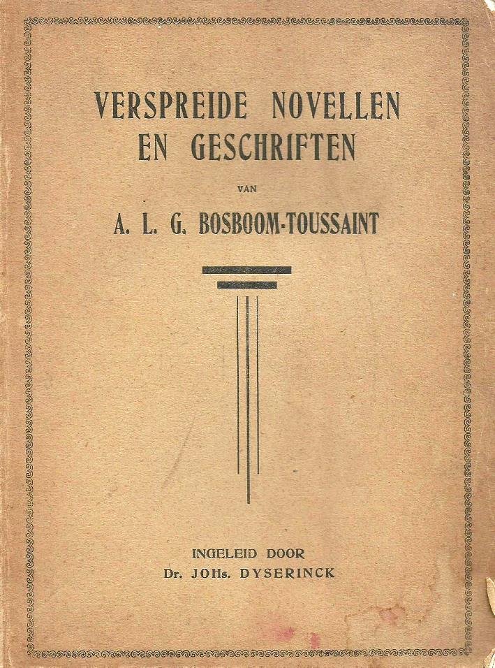 Bosboom-Toussaint, A.L.G. - Verspreide novellen en geschriften