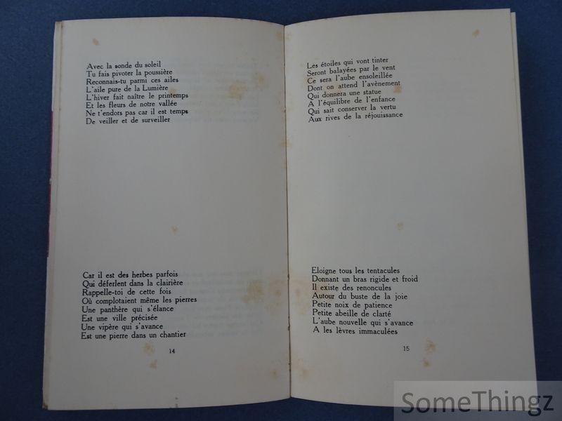 Claude Gille. - La marche du Poète précédé d'un portrait par Maurice Gasquet. [Avec dédicace. N° 109 de 150 exemplaires.]