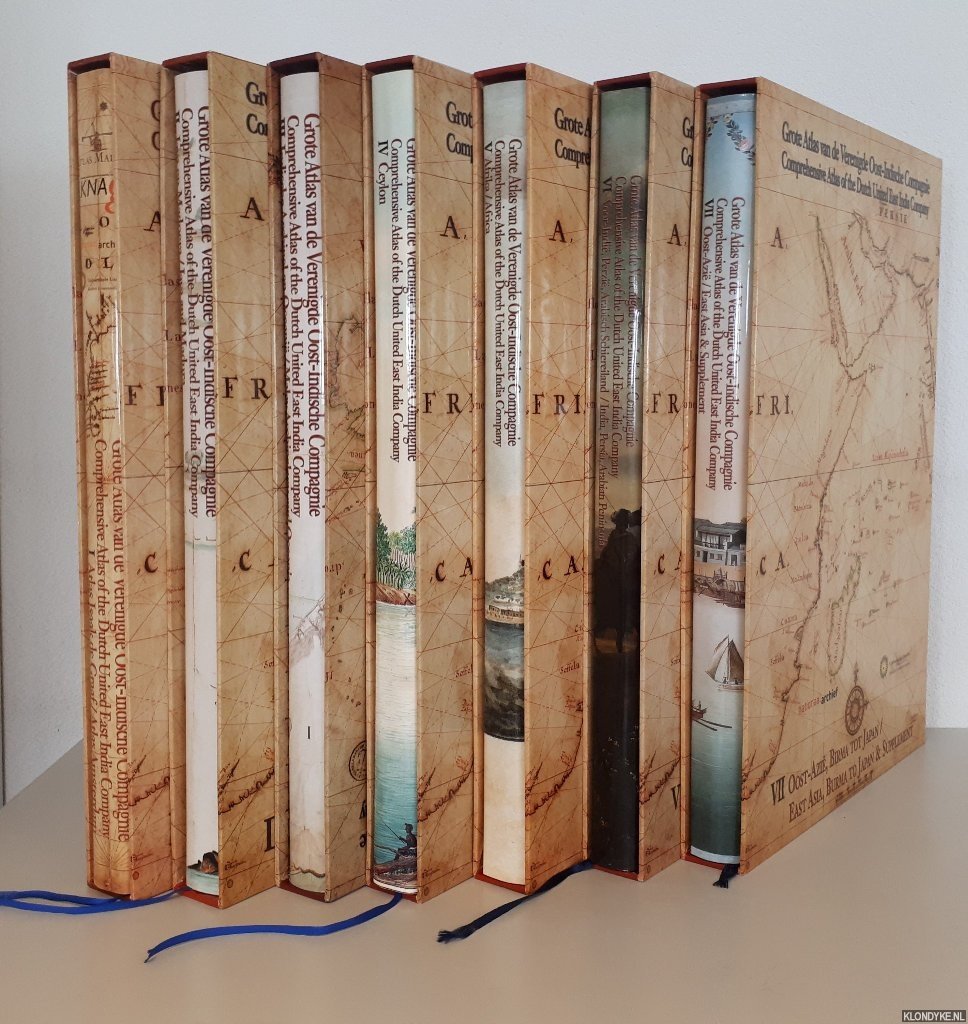 Schilder, Günter - and others - Grote Atlas van de Verenigde Oost-Indische Compagnie = Comprehensive Atlas of the Dutch United East India Company (7 volumes)