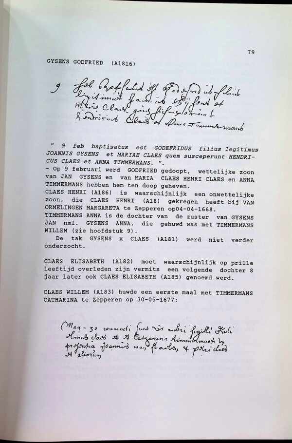 F. H. Claes - Genealogie  De familie Claes uit Zuid-Limburg