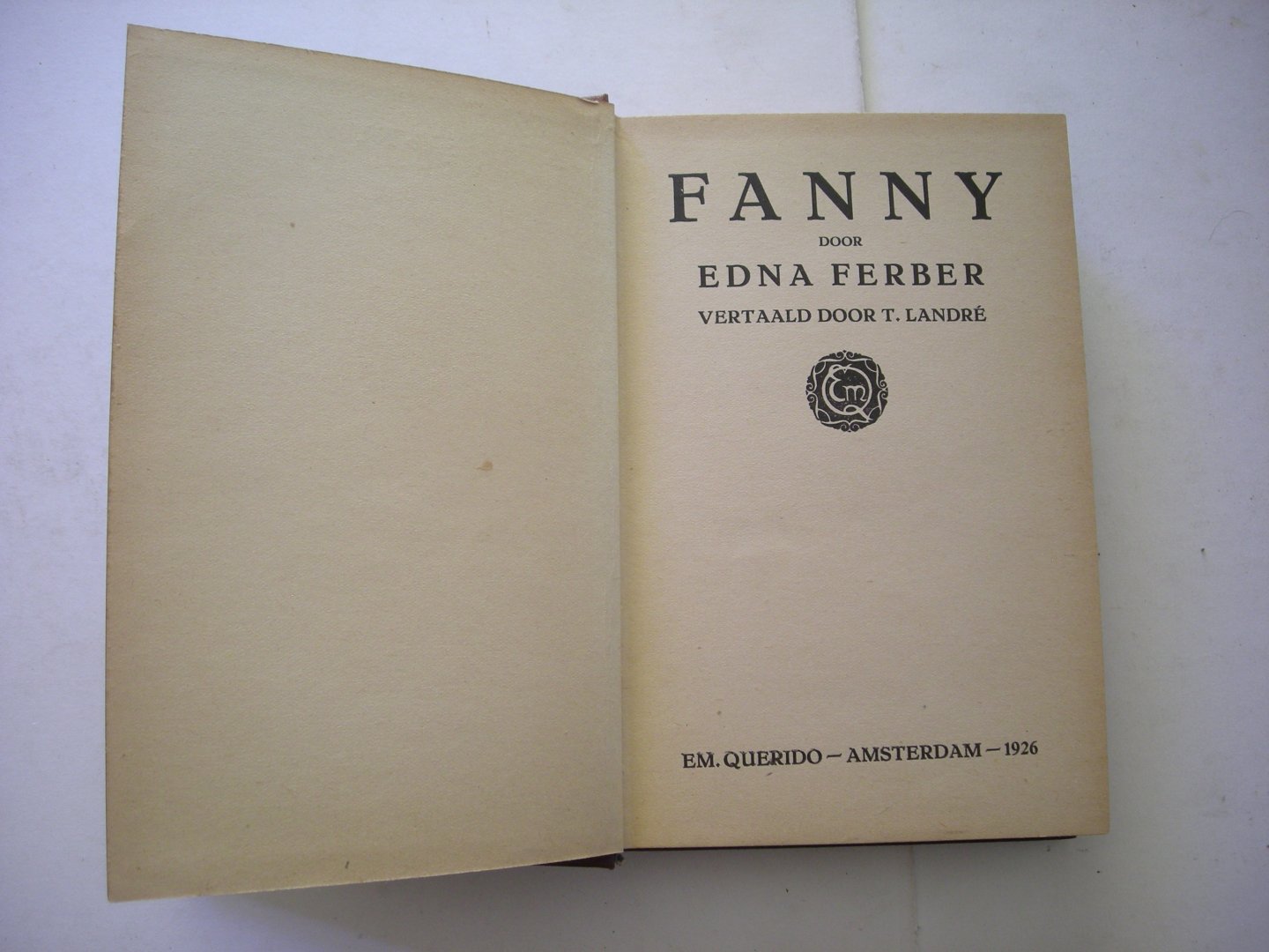Ferber, Edna / Landre. T., vert. - Fanny