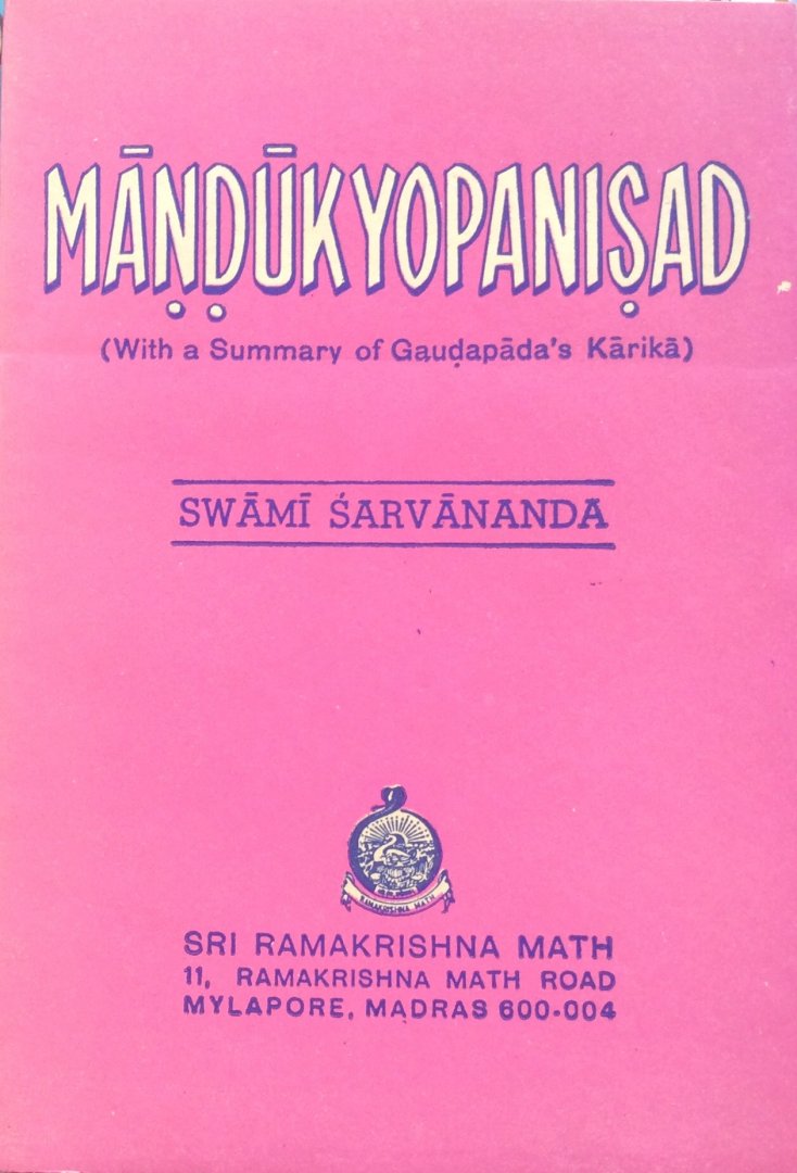 Swami Sarvananda - Mandukyopanisad (with a summary of Gaudapada's Karika)