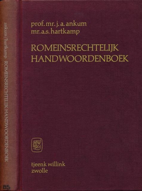 Ankum, J.A. & A.S. Hartkamp. - Romeinsrechtelijk Handwoordenboek.