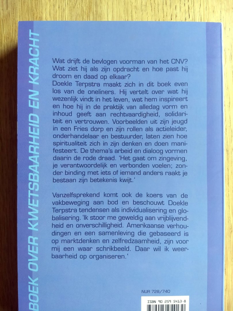 Terpstra, Doekle - MEER DAN GELD VERDIENEN - Een boek over kwetsbaarheid en kracht