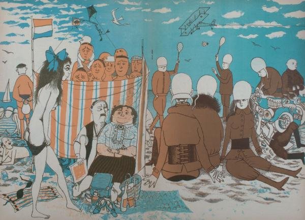 Wijnberg, Nicolaas. - Overdrukken uit Tirade. 'Naar het vrije strand'.