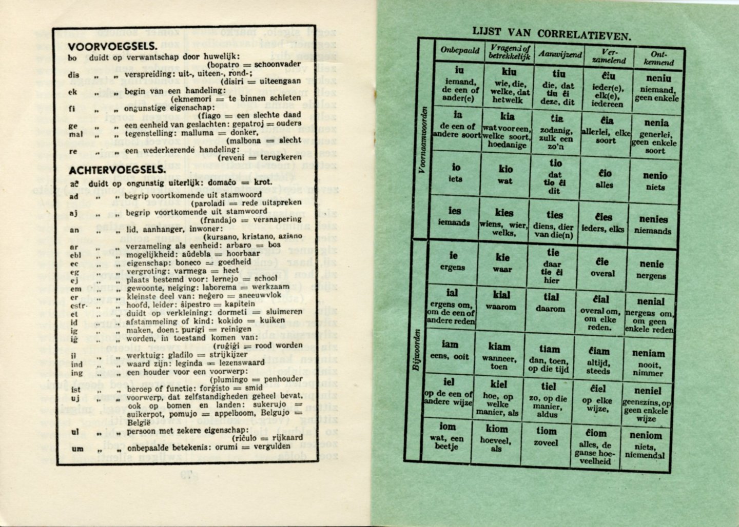 Alings, H.W. - Zakwoordenboekje F.L.E. Esperanto-Nederlands. Nederlands-Esperanto
