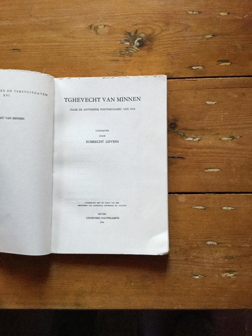 Robrecht Lievens - Tghevecht van  Minnen