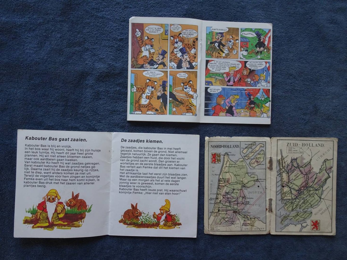 N.n.. - Saroma. Het mysterieuze pakket/ Zakatlasje van Nederland. N.V. Paul C. Kaiser/ Bas in de tuin. Het groei- en bloeiavontuur deel 1. Met de vruchtenplukkers van Hero. 3 titels.