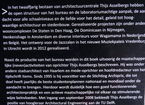 Edens, Catja./ Thijs Asselbergs./ ed. - Thijs Asselbergs.  -  architectuurcentrale.