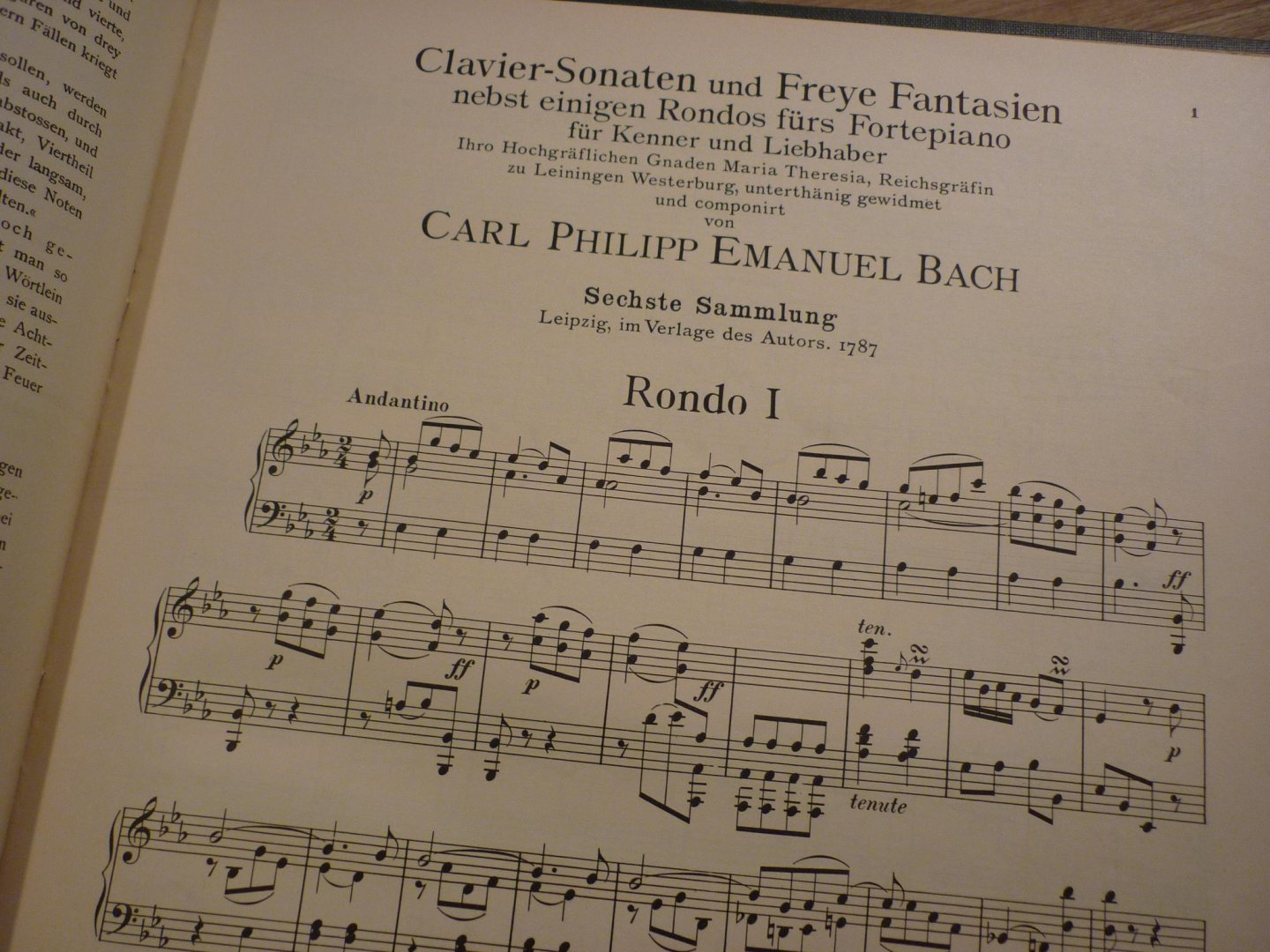 Bach; Carl Philipp Emanuel (1714 - 1788) - Die 6 Sammlungen, Heft 4, 5 en 6: Sechs Claviersonaten // Claviersonaten nebst einigen Rondos für das Forte-Piano //