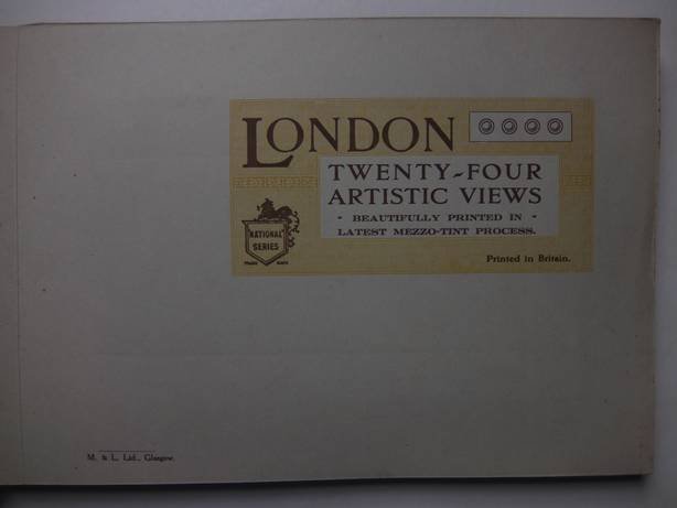 N.n.. - London. Twenty-four artistic views. Beautifully printed in latest mezzo-tint process.
