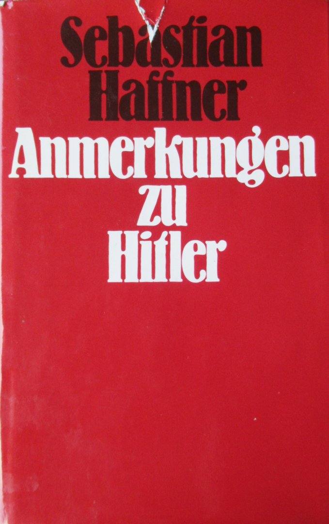 Haffner, Sebastiaan - Anmerkungen zu Hitler