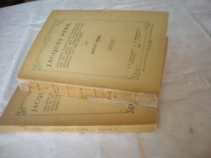 Perk, Betsy - Jacques Perk,  Geschetst voor 't jong Nederland der XXe eeuw,met onuitgegeven prozastukken, gedichten en portretten van den dichter, EERSTE en TWEEDE STUK