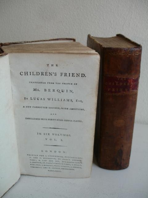 Berquin, Mr.. - The children's friend; 4 vols. (of 6) in 2 bindings.