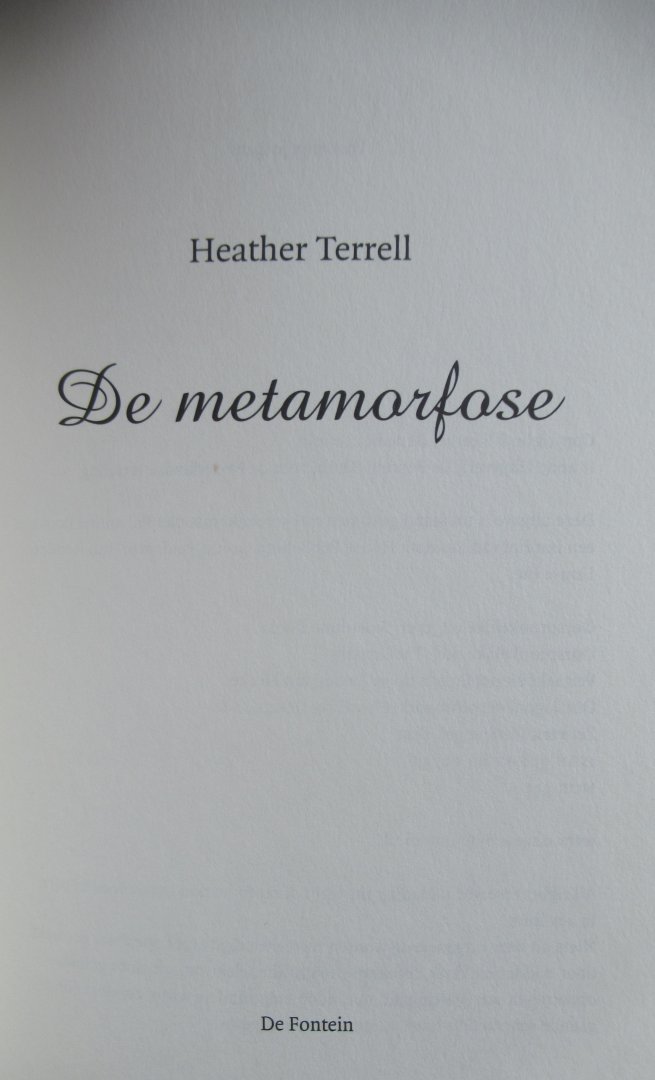 Terrell, Heather - De metamorfose