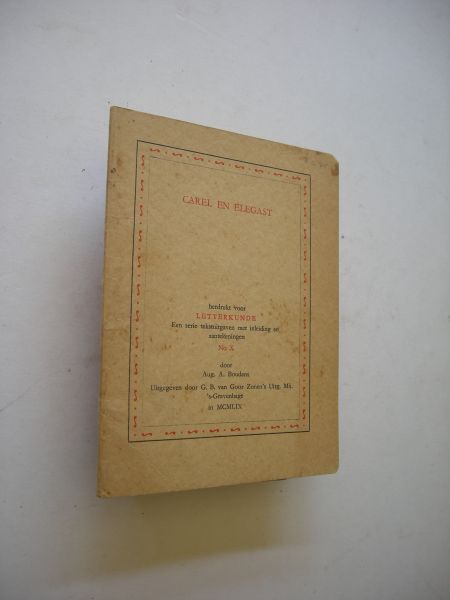 Thijm, Alberdingk - Carel en Elegast