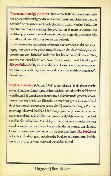 Hawking, Stephen - Het heelal. Verleden en toekomst van ruimte en tijd