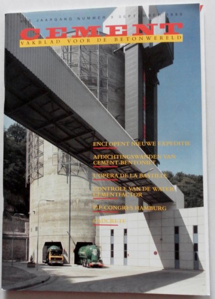 Scherpbier G e.a. - Cement Vakblad voor de betonwereld 42e jaargang nummer 9 sept 1990 O.a. Afdichtingswanden van cement bentoniet