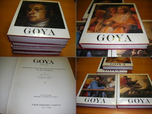 Gudiol, Jose - Goya 1746-1828. Biography, Analytical Study and Catalogue of His Paintings [in 4 volumes]