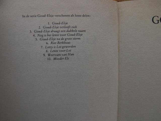 Lange-Praamsma, Max de - Goud-Elsje Omnibus ( inhoud: Goud-Elsje, Goud-Elsje verlooft zich en Goud-Elsje draagt een dubbele naam)