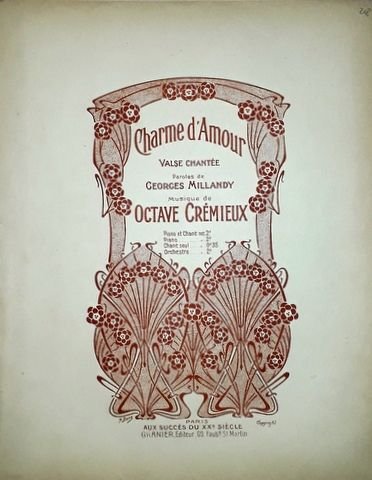Crémieux, Octave: - Charme d`amour. Valse chantée. Piano & chant