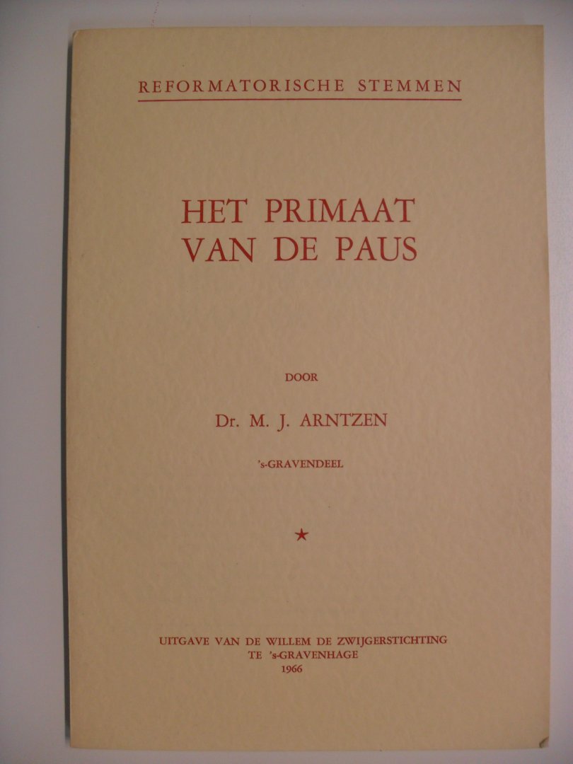 Arntzen Dr.M.J. - Het primaat van de Paus
