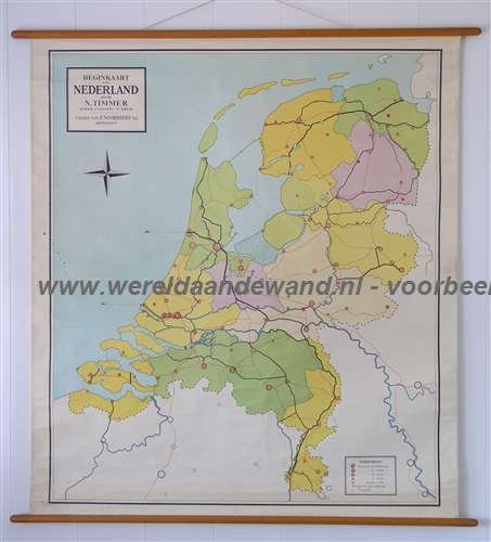 Timmer, N. - Beginkaart van Nederland