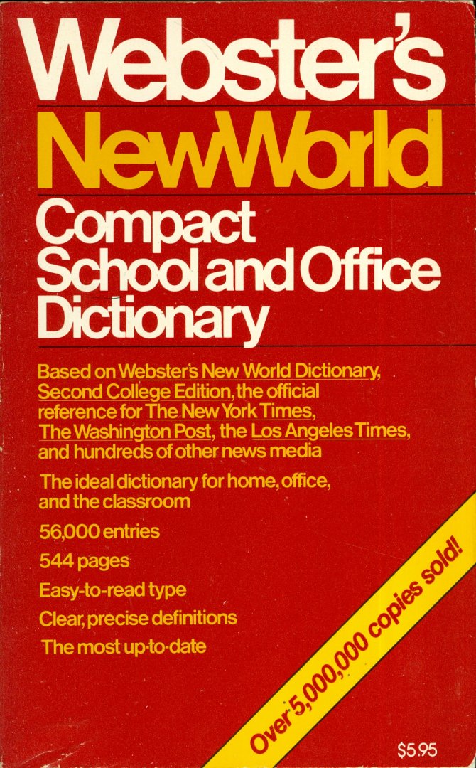 Guralnik, David B. (Editor) - Webster's NewWorld Compact School and Office Dictionary