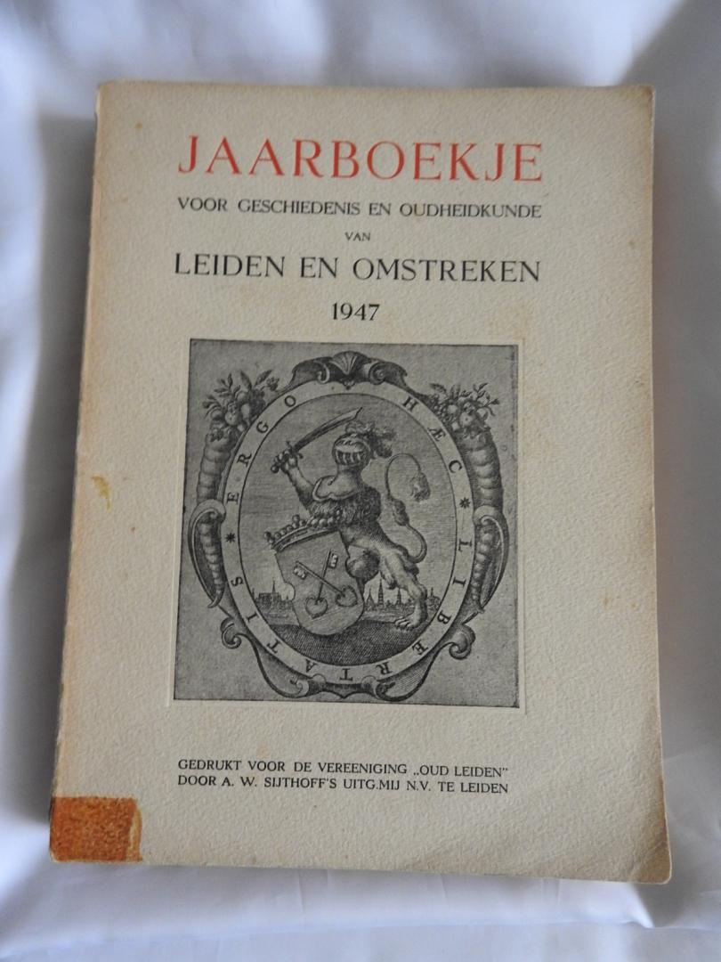 Oud Leiden (vereniging) - Leidsch   Leids Jaarboekje voor geschiedenis en oudheidkunde Leiden en omstreken en RIJNLAND. 1941  NUMMER 33