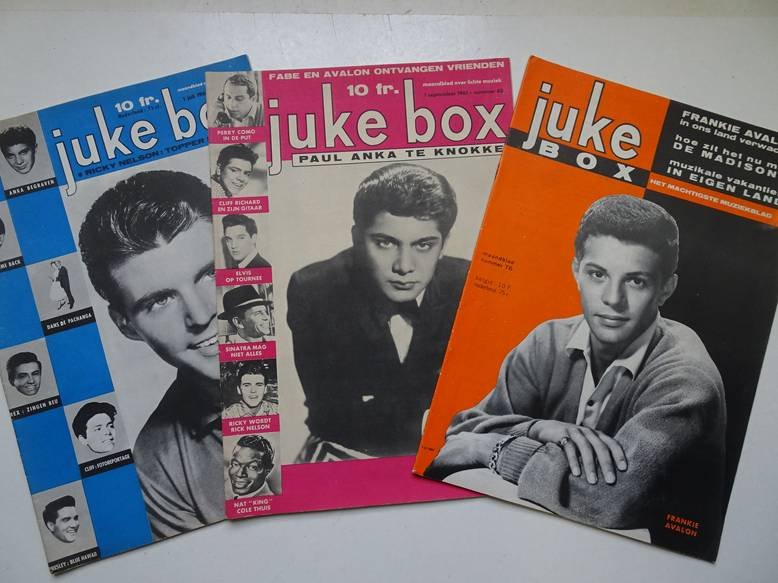 Torfs, Jan (red.). - Juke Box. Maandblad over lichte muziek. 3 nummers: 1 juli 1961, 1 september 1961 & 1 augustus 1962.