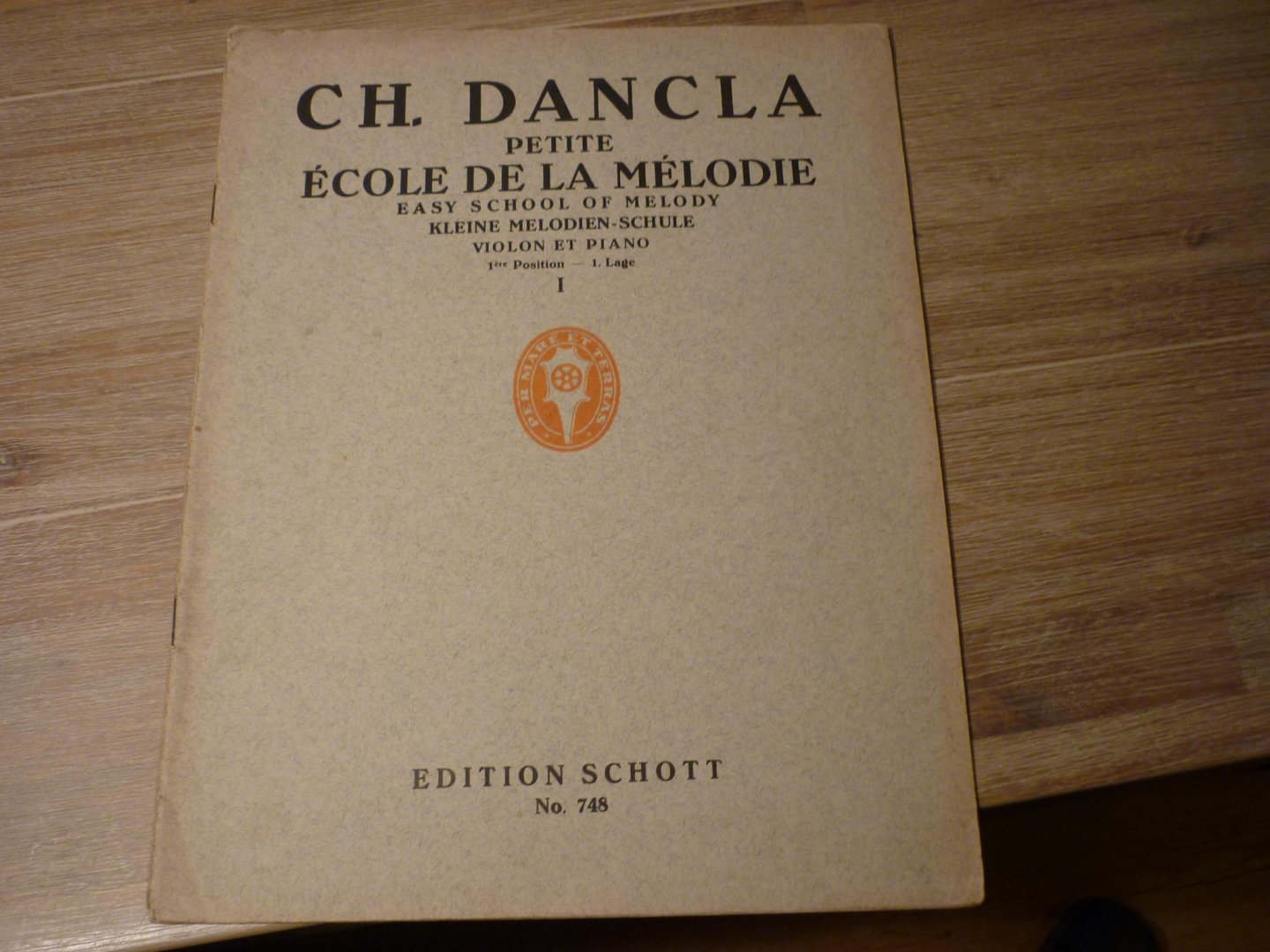 Dancla, Charles - Petite école de la Mélodie, Op.123; 20 petite Piéces tres faciles pour Violon et Piano
