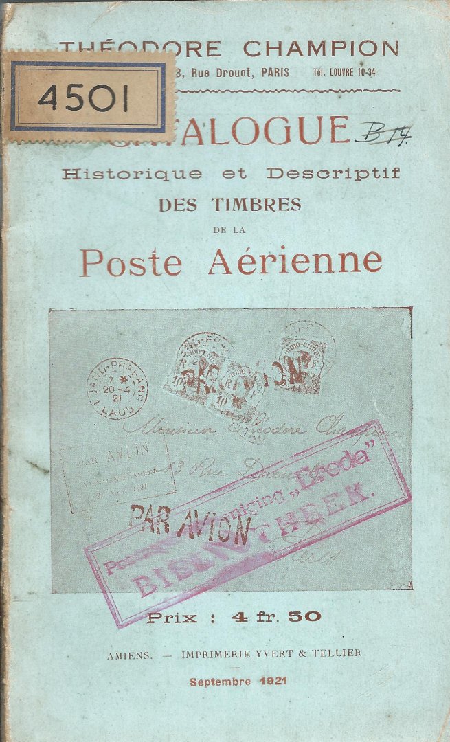  - Catalogue Historique et descriptif des timbres de la Poste Aerienne