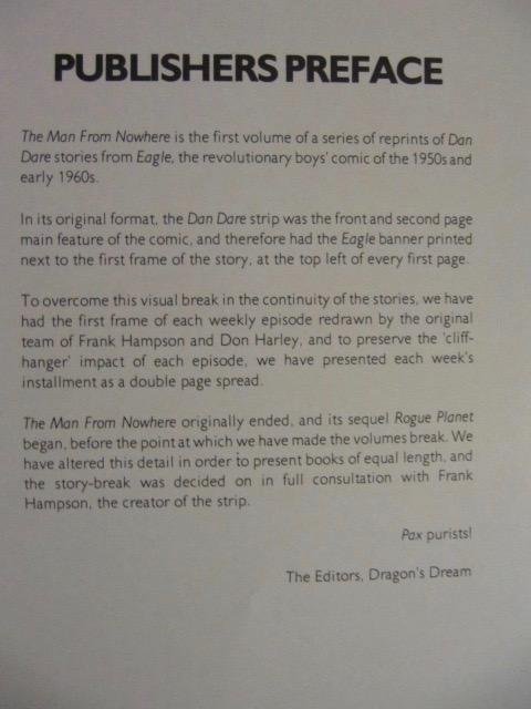 Frank Hampson - Dan Dare The Man from nowhere-vol.one