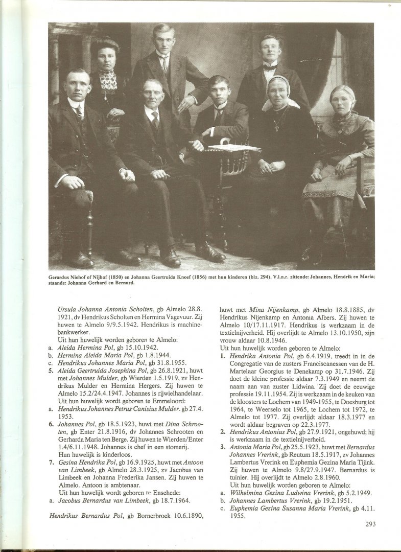 Heijmerink, F.J. en H.S.M Heijmerink-Broekman - Afstammelingen Berend Heijmerink Beckum 1548-1987 .. Parenteel met afstammingstabellen