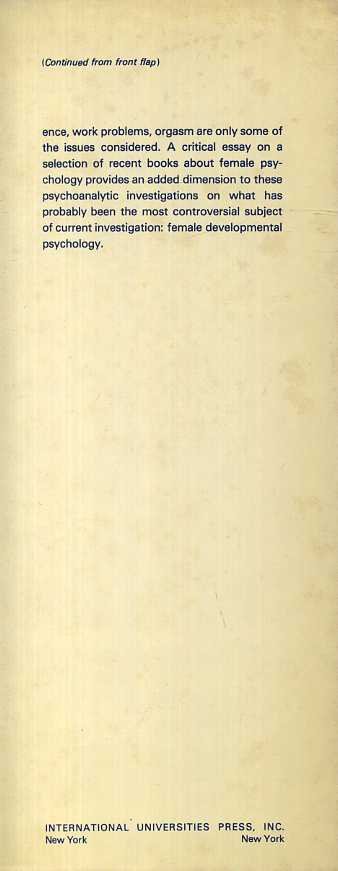 Blum, Harold P. - Female Psychology: Contemporary Psychoanalytic Views