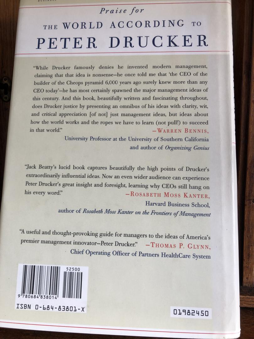 Beatty, Jack - The World According to Peter Drucker