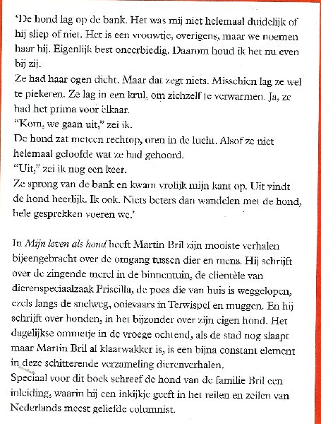 Bril, Martin - Mijn leven als hond  Dierenverhalen