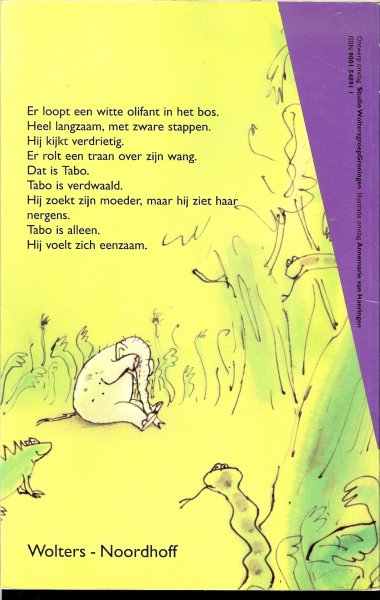 Keuper-Makkink, Annie met illustraties van Annemarie van Haeringen - Tabo, de witte Olifant .. Mijn Eerste Lijsters 6-8 jaar