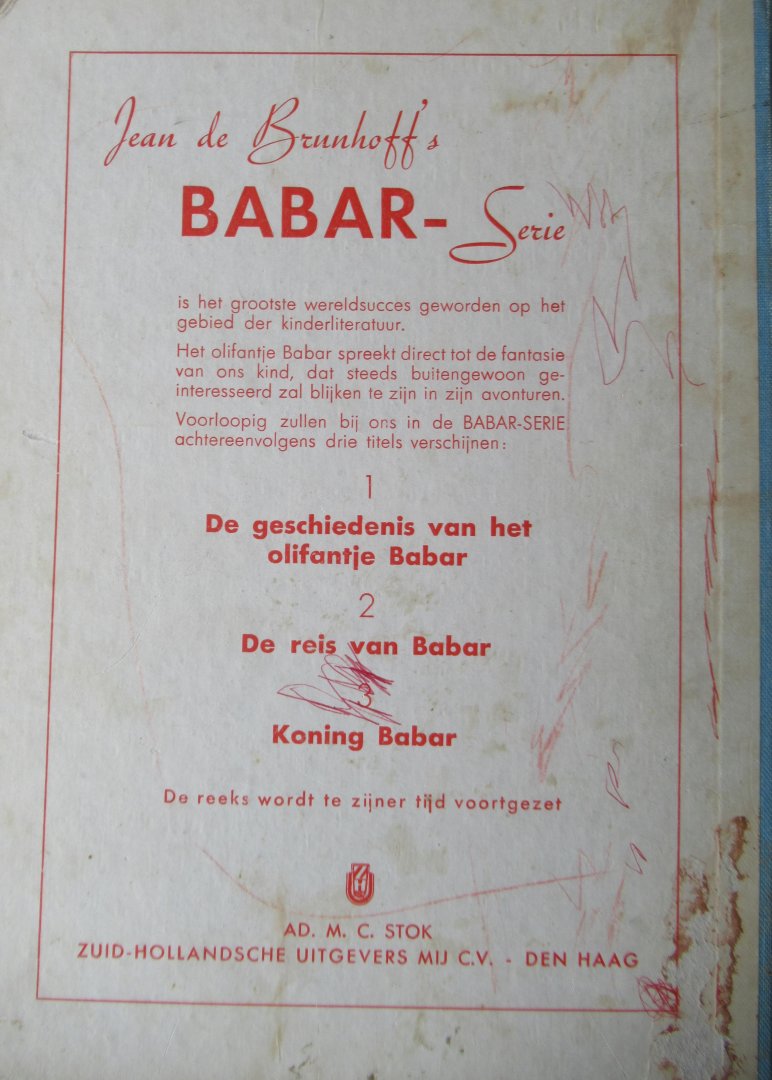 Brunhoff, Jean de - De reis van Babar