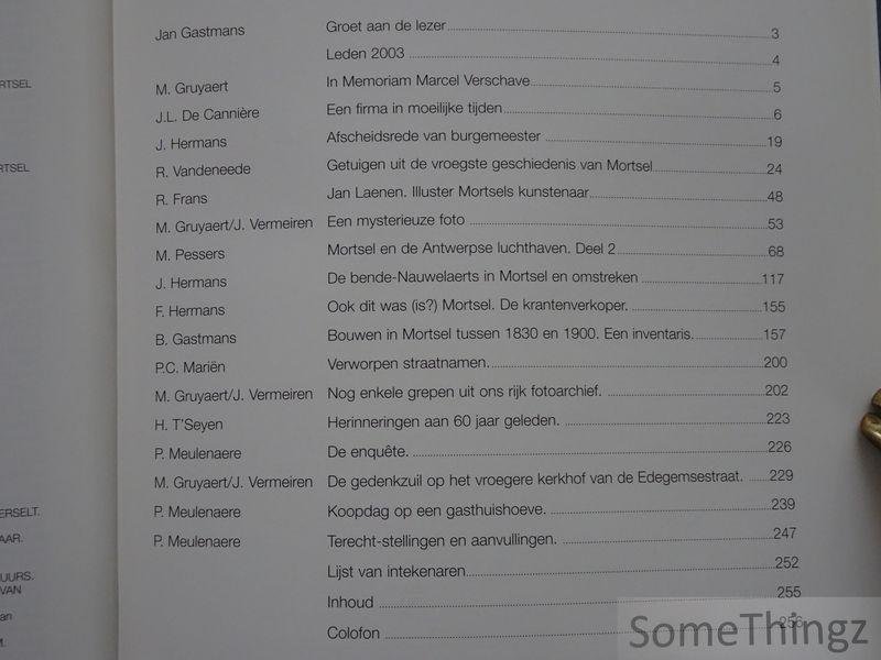 Div. aut. - Mortselse Heemkundige Kring. Jaarboek 2003.