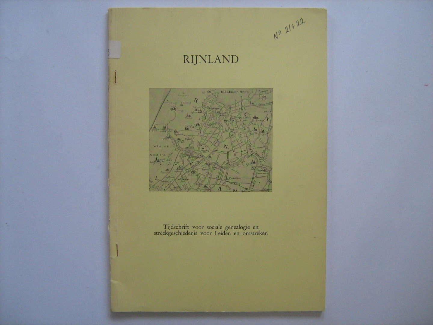 Steur, A.G. - Rijnland, tijdschrift voor Sociale Genealogie en Streekgeschiedenis voor Leiden en omstreken, jrg. 6 (VI) /1969, nummers 21-22