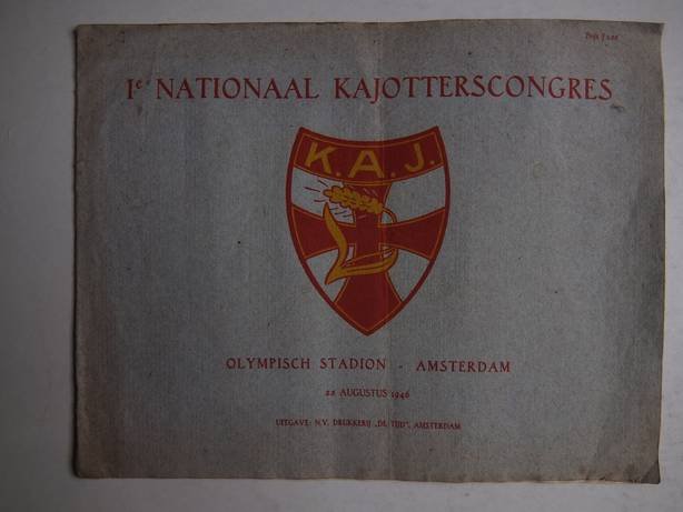 Simons, Geert. - 1e Nationaal Kajotterscongres. Olympisch Stadion- Amsterdam, 25 augustus 1946.