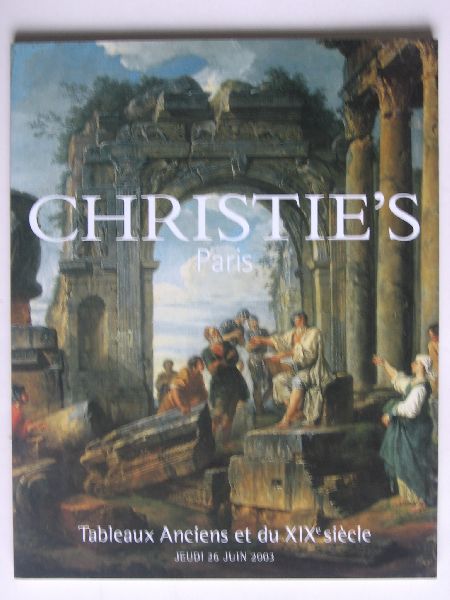 Catalogus Christie's  - Tableuax Anciens et du XIXe siecle