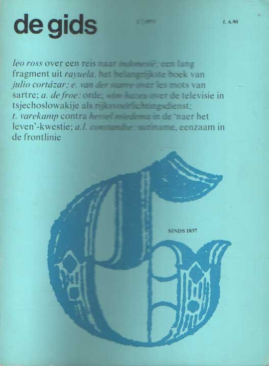 Constandse, H. Mulisch e.a. (redactie), A.L. - De Gids. Algemeen Cultureel Maandblad. Honderdzesendertigste jaargang, 1973 no. 2
