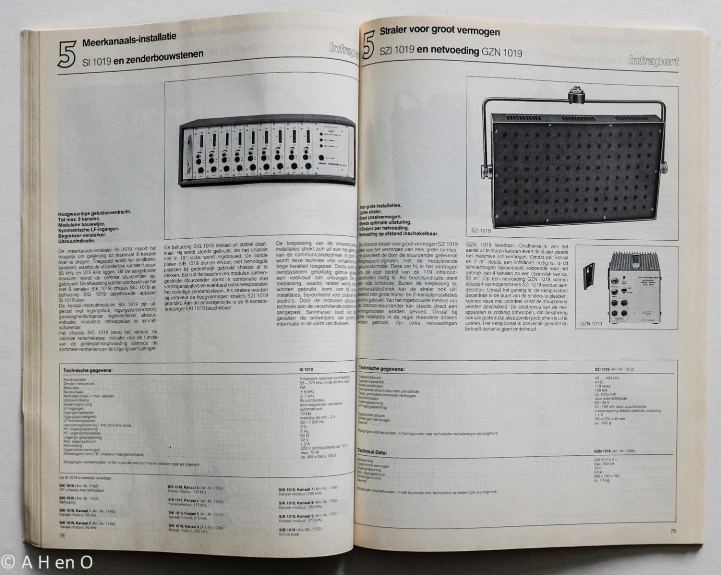Sennheiser  Electronic - Sennheiser Revue 10 - totaal programma vanaf augustus 1979