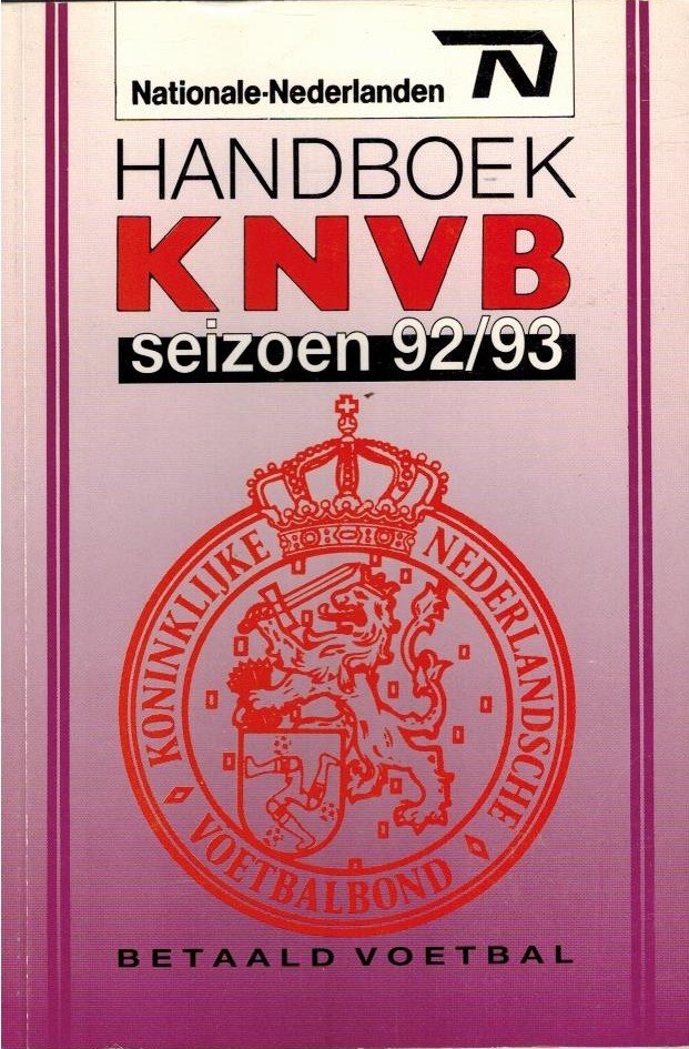  - Handboek KNVB Betaald Voetbal 1992-93